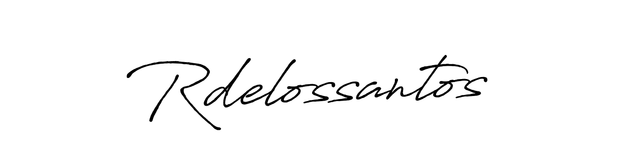 Design your own signature with our free online signature maker. With this signature software, you can create a handwritten (Antro_Vectra_Bolder) signature for name Rdelossantos. Rdelossantos signature style 7 images and pictures png