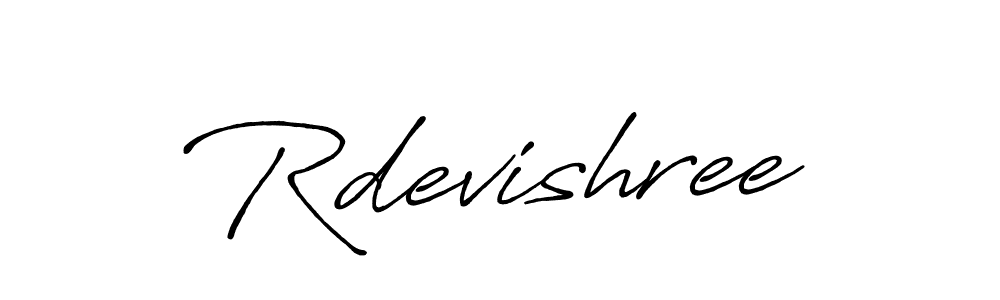 How to make Rdevishree signature? Antro_Vectra_Bolder is a professional autograph style. Create handwritten signature for Rdevishree name. Rdevishree signature style 7 images and pictures png