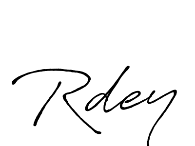 Make a beautiful signature design for name Rdey. With this signature (Antro_Vectra_Bolder) style, you can create a handwritten signature for free. Rdey signature style 7 images and pictures png