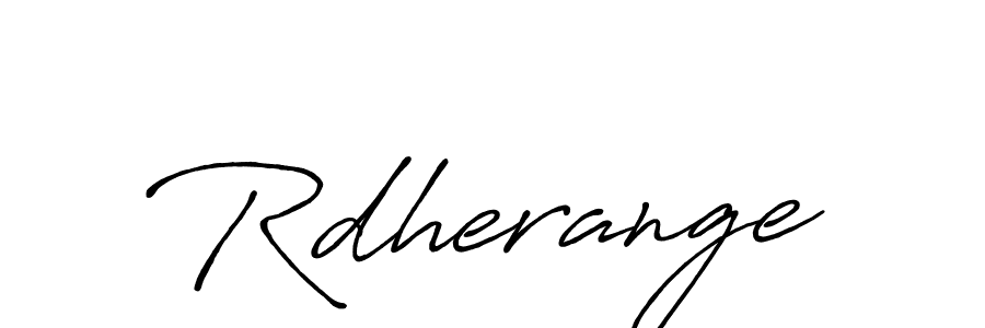 Use a signature maker to create a handwritten signature online. With this signature software, you can design (Antro_Vectra_Bolder) your own signature for name Rdherange. Rdherange signature style 7 images and pictures png