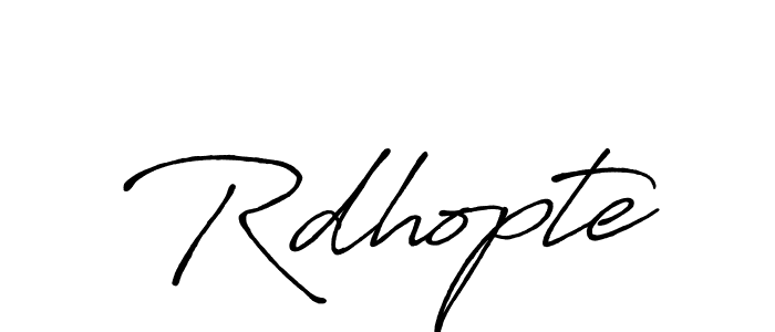Make a beautiful signature design for name Rdhopte. Use this online signature maker to create a handwritten signature for free. Rdhopte signature style 7 images and pictures png