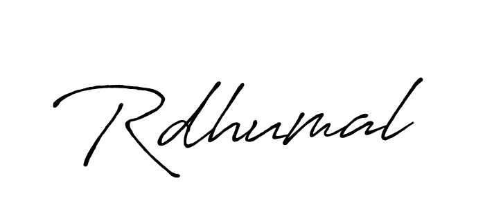 Design your own signature with our free online signature maker. With this signature software, you can create a handwritten (Antro_Vectra_Bolder) signature for name Rdhumal. Rdhumal signature style 7 images and pictures png