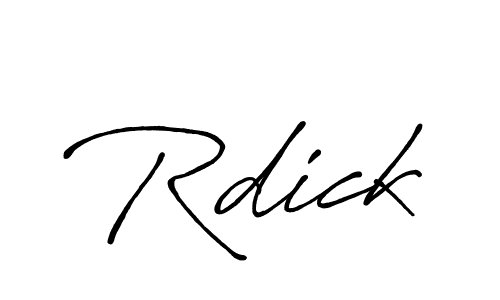 Best and Professional Signature Style for Rdick. Antro_Vectra_Bolder Best Signature Style Collection. Rdick signature style 7 images and pictures png