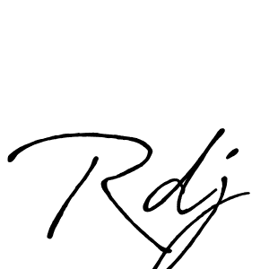 Also You can easily find your signature by using the search form. We will create Rdj name handwritten signature images for you free of cost using Antro_Vectra_Bolder sign style. Rdj signature style 7 images and pictures png