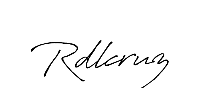 Create a beautiful signature design for name Rdlcruz. With this signature (Antro_Vectra_Bolder) fonts, you can make a handwritten signature for free. Rdlcruz signature style 7 images and pictures png