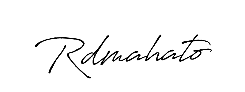 Also we have Rdmahato name is the best signature style. Create professional handwritten signature collection using Antro_Vectra_Bolder autograph style. Rdmahato signature style 7 images and pictures png