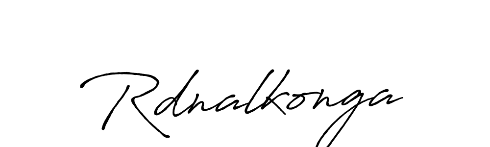 Make a beautiful signature design for name Rdnalkonga. With this signature (Antro_Vectra_Bolder) style, you can create a handwritten signature for free. Rdnalkonga signature style 7 images and pictures png