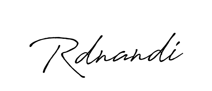 How to make Rdnandi signature? Antro_Vectra_Bolder is a professional autograph style. Create handwritten signature for Rdnandi name. Rdnandi signature style 7 images and pictures png