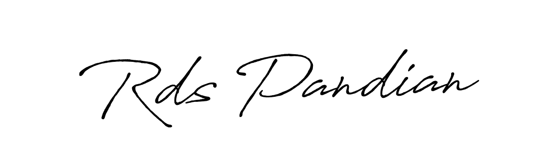 How to make Rds Pandian signature? Antro_Vectra_Bolder is a professional autograph style. Create handwritten signature for Rds Pandian name. Rds Pandian signature style 7 images and pictures png