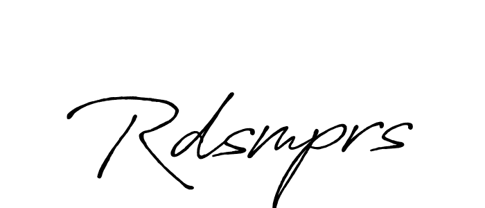 It looks lik you need a new signature style for name Rdsmprs. Design unique handwritten (Antro_Vectra_Bolder) signature with our free signature maker in just a few clicks. Rdsmprs signature style 7 images and pictures png