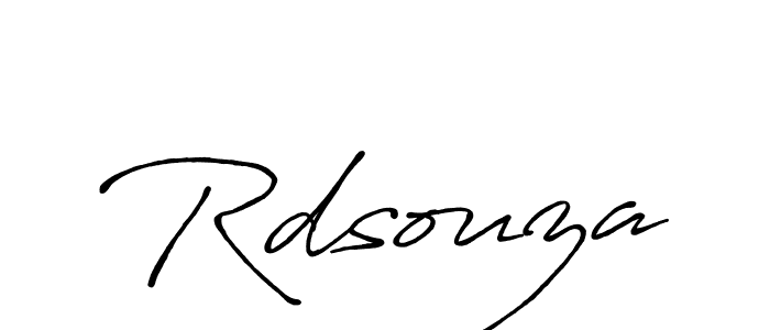 Rdsouza stylish signature style. Best Handwritten Sign (Antro_Vectra_Bolder) for my name. Handwritten Signature Collection Ideas for my name Rdsouza. Rdsouza signature style 7 images and pictures png