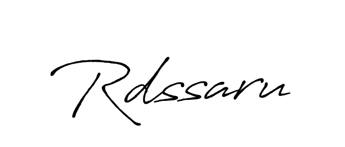 Create a beautiful signature design for name Rdssaru. With this signature (Antro_Vectra_Bolder) fonts, you can make a handwritten signature for free. Rdssaru signature style 7 images and pictures png