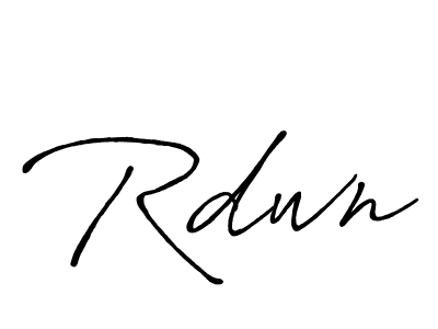 Also we have Rdwn name is the best signature style. Create professional handwritten signature collection using Antro_Vectra_Bolder autograph style. Rdwn signature style 7 images and pictures png