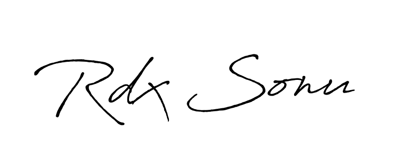 You should practise on your own different ways (Antro_Vectra_Bolder) to write your name (Rdx Sonu) in signature. don't let someone else do it for you. Rdx Sonu signature style 7 images and pictures png