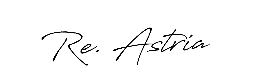 Re. Astria stylish signature style. Best Handwritten Sign (Antro_Vectra_Bolder) for my name. Handwritten Signature Collection Ideas for my name Re. Astria. Re. Astria signature style 7 images and pictures png