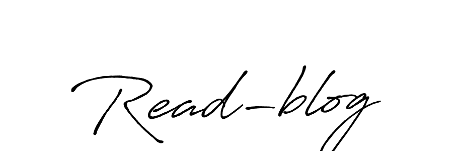 Best and Professional Signature Style for Read-blog. Antro_Vectra_Bolder Best Signature Style Collection. Read-blog signature style 7 images and pictures png