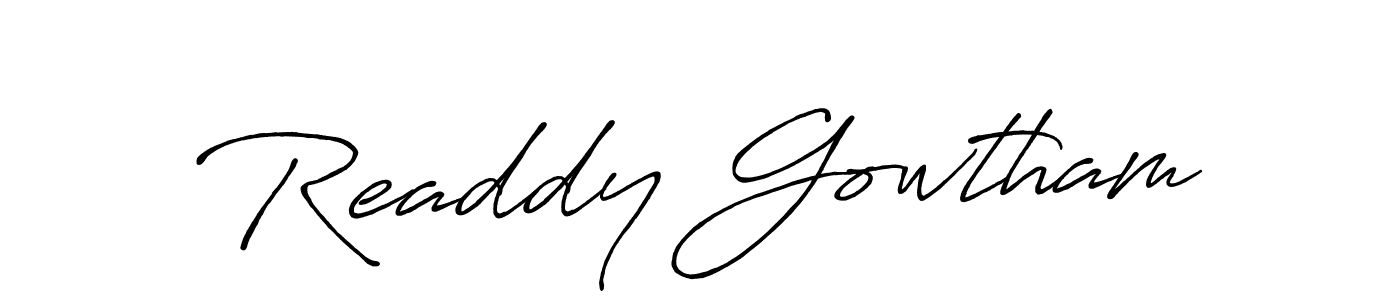Make a short Readdy Gowtham signature style. Manage your documents anywhere anytime using Antro_Vectra_Bolder. Create and add eSignatures, submit forms, share and send files easily. Readdy Gowtham signature style 7 images and pictures png