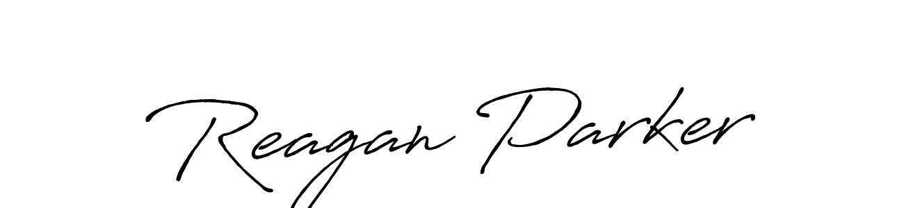 Make a beautiful signature design for name Reagan Parker. With this signature (Antro_Vectra_Bolder) style, you can create a handwritten signature for free. Reagan Parker signature style 7 images and pictures png