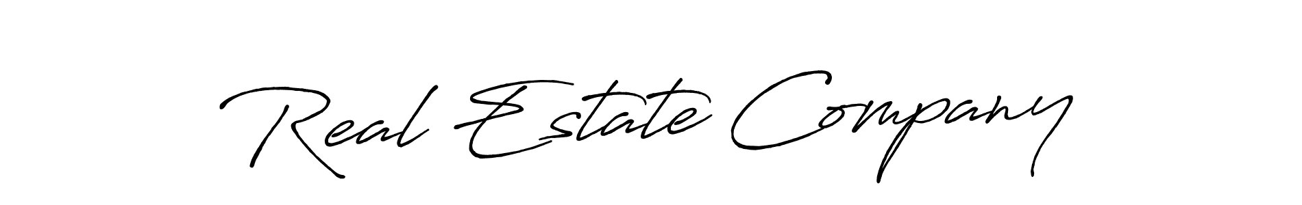 Also You can easily find your signature by using the search form. We will create Real Estate Company name handwritten signature images for you free of cost using Antro_Vectra_Bolder sign style. Real Estate Company signature style 7 images and pictures png
