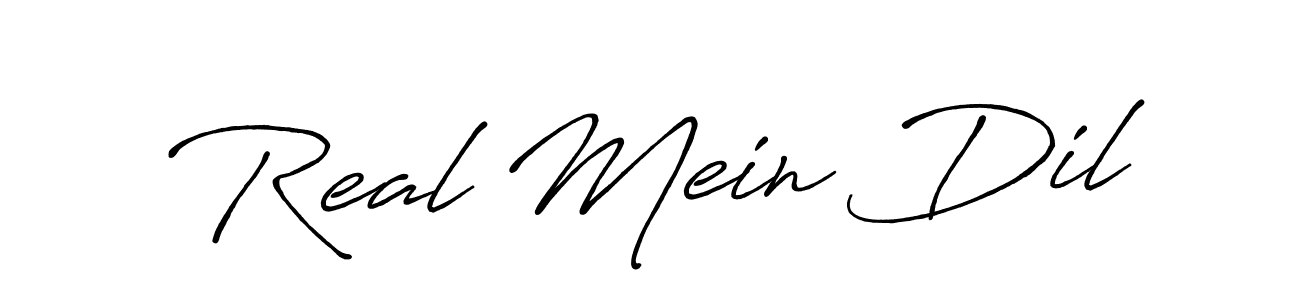 Similarly Antro_Vectra_Bolder is the best handwritten signature design. Signature creator online .You can use it as an online autograph creator for name Real Mein Dil. Real Mein Dil signature style 7 images and pictures png