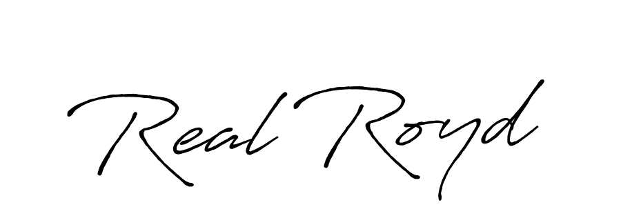 How to make Real Royd name signature. Use Antro_Vectra_Bolder style for creating short signs online. This is the latest handwritten sign. Real Royd signature style 7 images and pictures png