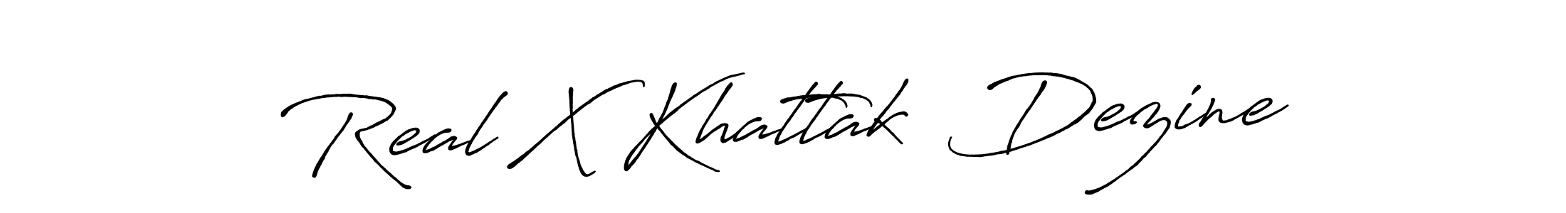 Also we have Real X Khattak  Dezine name is the best signature style. Create professional handwritten signature collection using Antro_Vectra_Bolder autograph style. Real X Khattak  Dezine signature style 7 images and pictures png