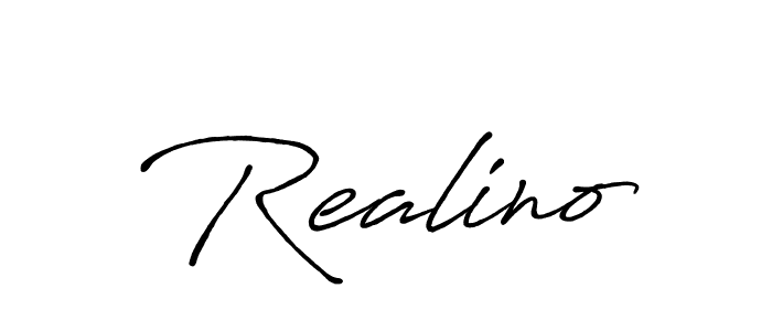 You should practise on your own different ways (Antro_Vectra_Bolder) to write your name (Realino) in signature. don't let someone else do it for you. Realino signature style 7 images and pictures png
