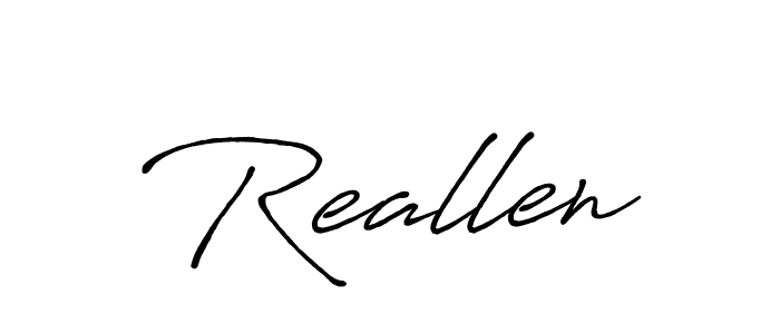 Make a beautiful signature design for name Reallen. Use this online signature maker to create a handwritten signature for free. Reallen signature style 7 images and pictures png