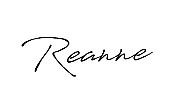 Design your own signature with our free online signature maker. With this signature software, you can create a handwritten (Antro_Vectra_Bolder) signature for name Reanne. Reanne signature style 7 images and pictures png