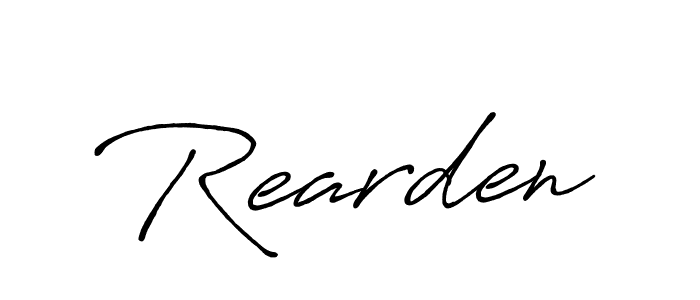 Create a beautiful signature design for name Rearden. With this signature (Antro_Vectra_Bolder) fonts, you can make a handwritten signature for free. Rearden signature style 7 images and pictures png