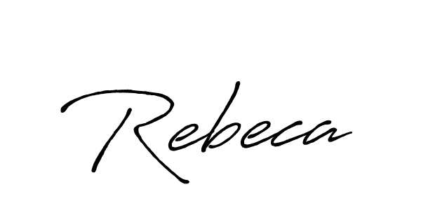 It looks lik you need a new signature style for name Rebeca. Design unique handwritten (Antro_Vectra_Bolder) signature with our free signature maker in just a few clicks. Rebeca signature style 7 images and pictures png