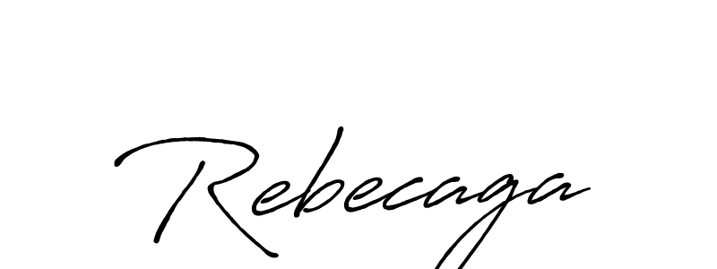 Also we have Rebecaga name is the best signature style. Create professional handwritten signature collection using Antro_Vectra_Bolder autograph style. Rebecaga signature style 7 images and pictures png