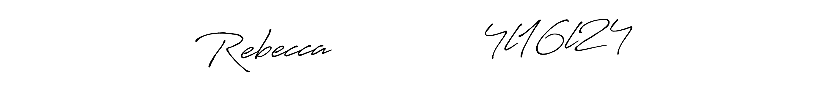 Rebecca              4l16l24 stylish signature style. Best Handwritten Sign (Antro_Vectra_Bolder) for my name. Handwritten Signature Collection Ideas for my name Rebecca              4l16l24. Rebecca              4l16l24 signature style 7 images and pictures png