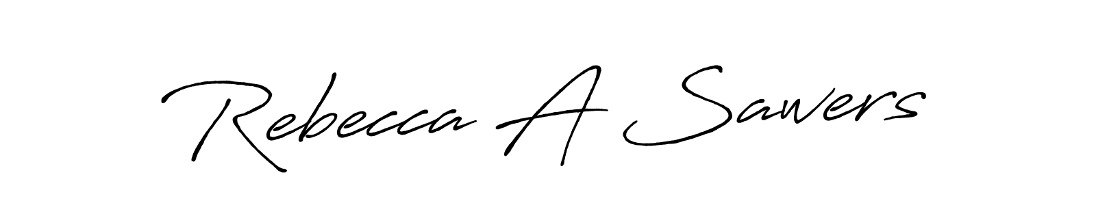 Similarly Antro_Vectra_Bolder is the best handwritten signature design. Signature creator online .You can use it as an online autograph creator for name Rebecca A Sawers. Rebecca A Sawers signature style 7 images and pictures png