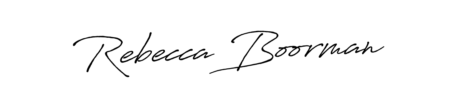 Make a beautiful signature design for name Rebecca Boorman. Use this online signature maker to create a handwritten signature for free. Rebecca Boorman signature style 7 images and pictures png