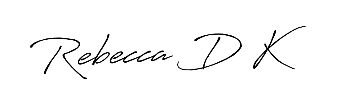 Best and Professional Signature Style for Rebecca D K. Antro_Vectra_Bolder Best Signature Style Collection. Rebecca D K signature style 7 images and pictures png