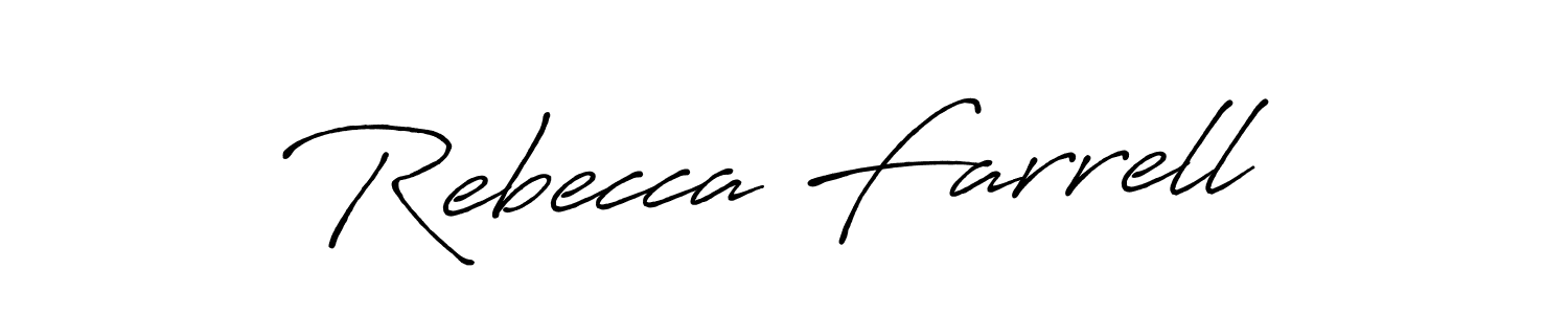 The best way (Antro_Vectra_Bolder) to make a short signature is to pick only two or three words in your name. The name Rebecca Farrell include a total of six letters. For converting this name. Rebecca Farrell signature style 7 images and pictures png