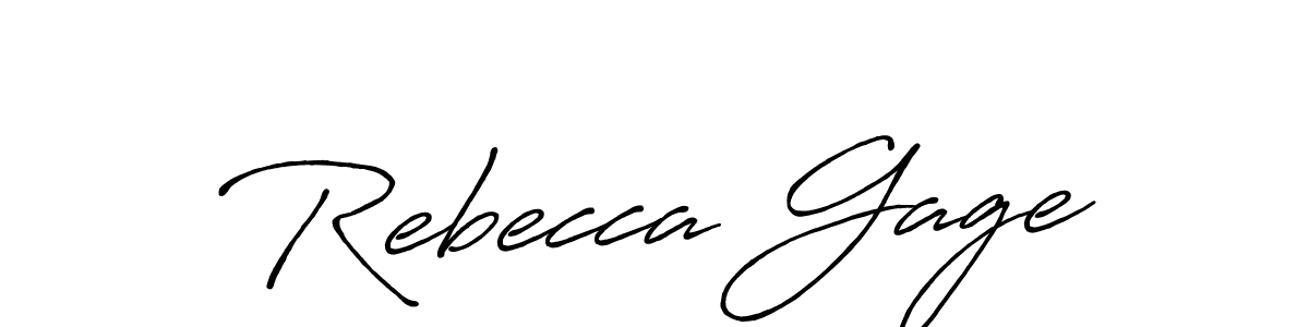 Use a signature maker to create a handwritten signature online. With this signature software, you can design (Antro_Vectra_Bolder) your own signature for name Rebecca Gage. Rebecca Gage signature style 7 images and pictures png