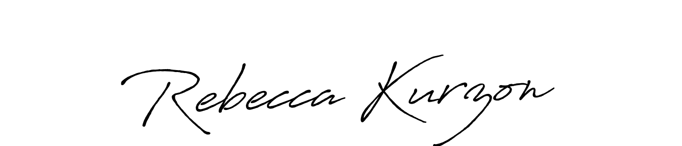Rebecca Kurzon stylish signature style. Best Handwritten Sign (Antro_Vectra_Bolder) for my name. Handwritten Signature Collection Ideas for my name Rebecca Kurzon. Rebecca Kurzon signature style 7 images and pictures png