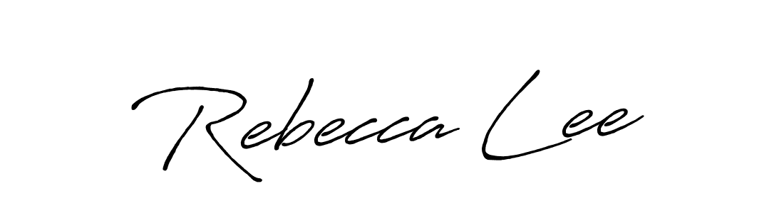 Antro_Vectra_Bolder is a professional signature style that is perfect for those who want to add a touch of class to their signature. It is also a great choice for those who want to make their signature more unique. Get Rebecca Lee name to fancy signature for free. Rebecca Lee signature style 7 images and pictures png