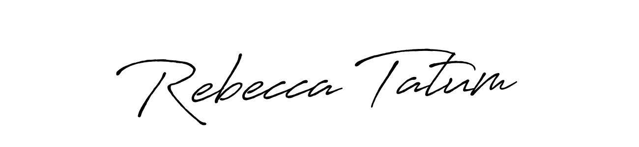 Design your own signature with our free online signature maker. With this signature software, you can create a handwritten (Antro_Vectra_Bolder) signature for name Rebecca Tatum. Rebecca Tatum signature style 7 images and pictures png