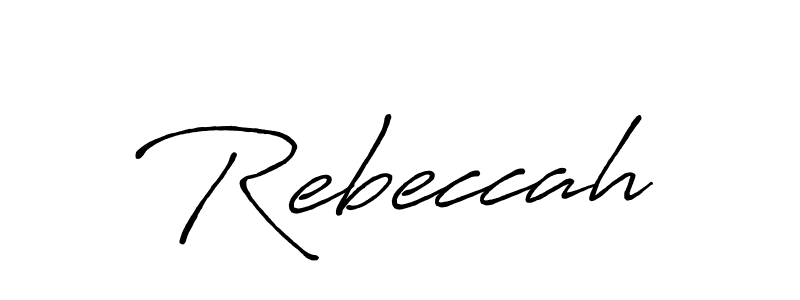 Also we have Rebeccah name is the best signature style. Create professional handwritten signature collection using Antro_Vectra_Bolder autograph style. Rebeccah signature style 7 images and pictures png