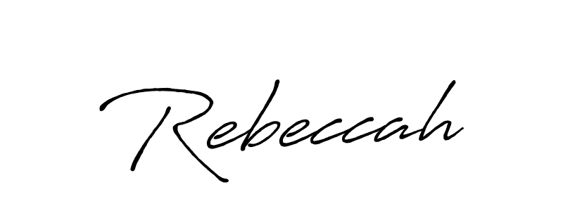 Also we have Rebeccah name is the best signature style. Create professional handwritten signature collection using Antro_Vectra_Bolder autograph style. Rebeccah signature style 7 images and pictures png