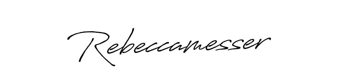 You should practise on your own different ways (Antro_Vectra_Bolder) to write your name (Rebeccamesser) in signature. don't let someone else do it for you. Rebeccamesser signature style 7 images and pictures png