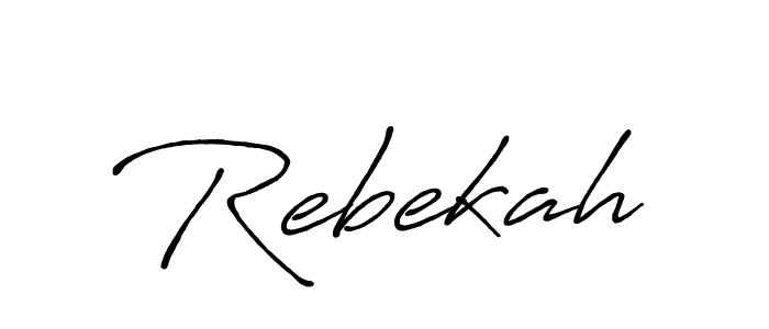 It looks lik you need a new signature style for name Rebekah. Design unique handwritten (Antro_Vectra_Bolder) signature with our free signature maker in just a few clicks. Rebekah signature style 7 images and pictures png