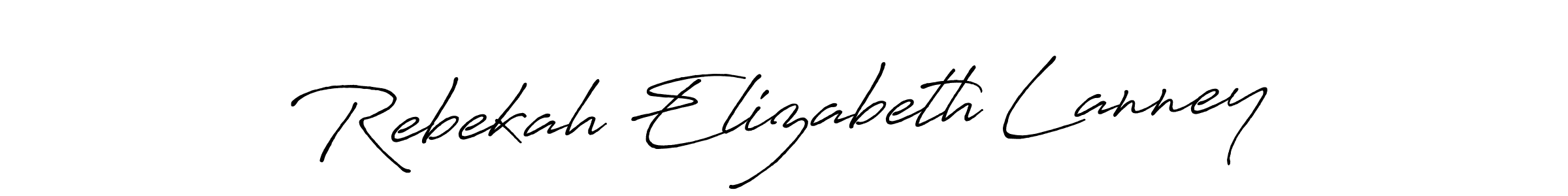 Also You can easily find your signature by using the search form. We will create Rebekah Elizabeth Lanney name handwritten signature images for you free of cost using Antro_Vectra_Bolder sign style. Rebekah Elizabeth Lanney signature style 7 images and pictures png