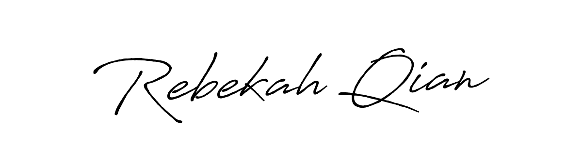 Best and Professional Signature Style for Rebekah Qian. Antro_Vectra_Bolder Best Signature Style Collection. Rebekah Qian signature style 7 images and pictures png