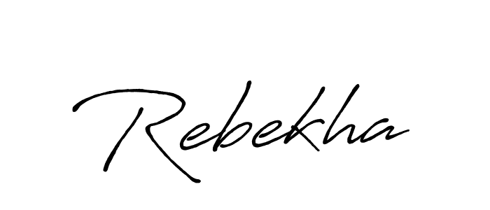 How to make Rebekha signature? Antro_Vectra_Bolder is a professional autograph style. Create handwritten signature for Rebekha name. Rebekha signature style 7 images and pictures png