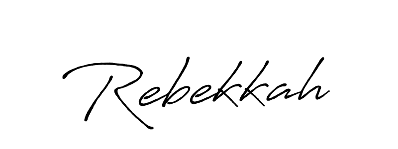 Also we have Rebekkah name is the best signature style. Create professional handwritten signature collection using Antro_Vectra_Bolder autograph style. Rebekkah signature style 7 images and pictures png