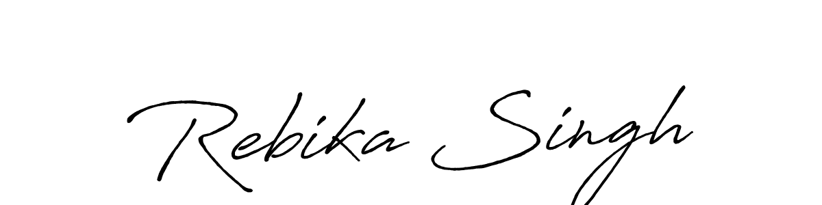 You should practise on your own different ways (Antro_Vectra_Bolder) to write your name (Rebika Singh) in signature. don't let someone else do it for you. Rebika Singh signature style 7 images and pictures png